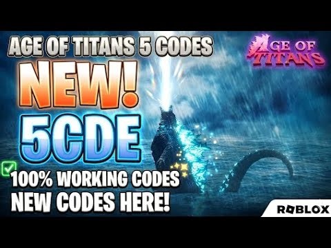 [GODZILLA 2019] AGE OF TITANS CODES 🦖💰 NEW WORKING CODES (APRIL 2026) 🎁 