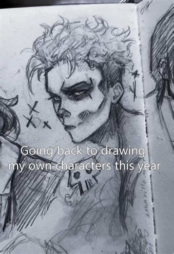 I miss drawing my own characters, so I’m making it a goal to set aside time for drawing my own OCs more regularly. Also, I’m working on a longer video about my sketchbook, but these are all drawn on various sizes of Moleskine Sketchbooks. I’ve linked the A4 size that I use for all my larger drawings at the bottom of the video #moleskine #originalcharacters #graphitedrawing #characterdesign #ocs