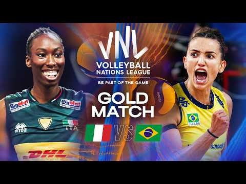 Gold Match - Italy 🇮🇹 vs. Brazil 🇧🇷 | VNL 2025 - Full Match