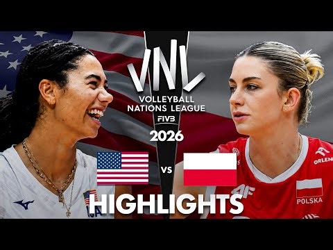 USA 🇺🇸 vs Poland 🇵🇱 | Highlights | Women's VNL 2026