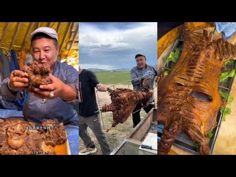Traditional Mongolian herder's daily life! Compilation 28 #food #cooking #Mongolia