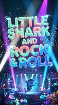 Little Shark and Rock & Roll 🦈🎸 | Underwater Kids Music Adventure | PERPECT TRICK #shorts