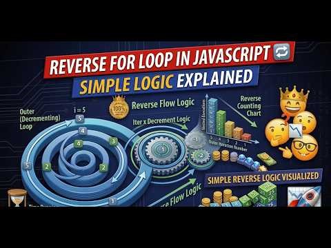 Reverse Loop in JavaScript (Outer Decreasing) 🔁 | Easy Example