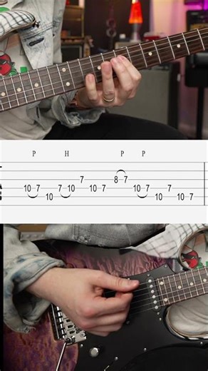 An Essential Pentatonic Blue Shred Lick. (Paul Gilbert Style) #guitar #guitarlesson