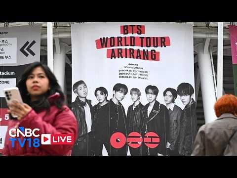BTS ARIRANG LIVE: BTS Fans Gather at South Korea's Goyang Stadium For BTS World‑Tour Concert | N18G