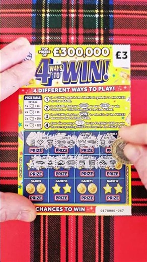£3 National Lottery Scratch Card #scratchcards #shorts