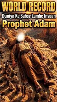 Duniya Ke Sabse Lambe Insaan – World Record 😱 | Prophet Adam (AS) #prophetadamstory #shorts