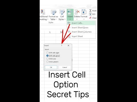 Excel Insert Tab & Cell Options Full Guide tutorial | Excel Tips & Tricks for beginners