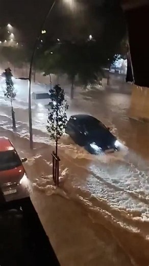Torrential Rain Turns Streets Into Rivers Near Barcelona