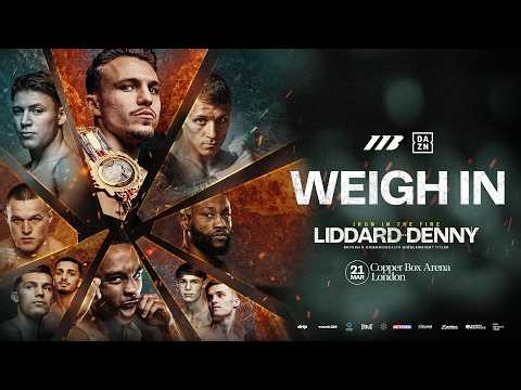 George Liddard Vs Tyler Denny | Weigh In *LIVE* | Matchroom Boxing