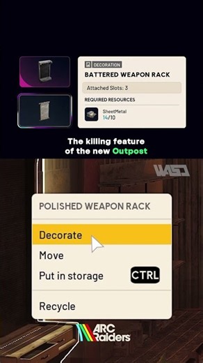 Literally infinite FREE Slots in ARC Raiders 🤩 #shorts #arcraiders
