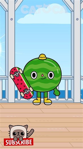 Characters and their skateboards in Toca Boca! 🛹