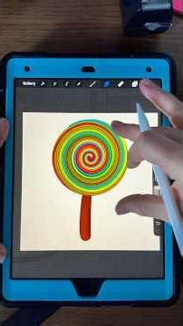 Step-by-step procreate tutorial on using the liquidy rotation feature #creativetutorial