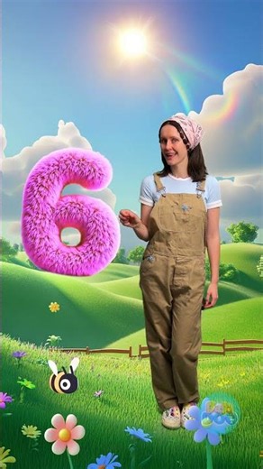 🎶 Count & Groove with Number 6! Dance Along! 🕺 #KidsFun #Shorts