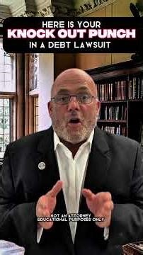 The Legal Move Debt Collectors Don’t Want You Using #arbitration #debtlawsuit #debtcollection