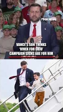 'I REALLY DO LOVE OHIO': JD Vance tells story about his son #politics #shorts #ohio
