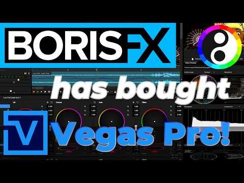 Boris FX has bought Vegas Pro from Magix!