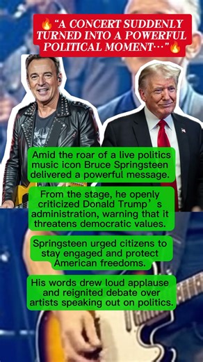 Bruce Springsteen Criticizes Trump During Live Concert, Sparks Debate