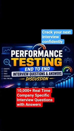 Performance Testing Interview Questions & Answers #jmeter #loadrunner #selenium #playwright #testing