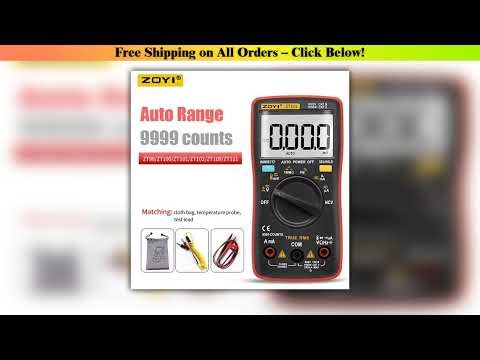 ZOYI Digital Multimeter DC/AC Voltage Current Capacitance Hz Diode Ohm Meter Ammeter Voltmeter