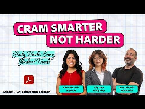 Study Hacks: Instant Flashcards, Quizzes & Summaries | Adobe Acrobat & Student Spaces