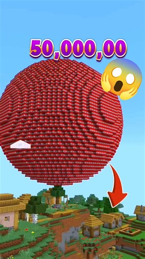 $5,000,000 TNT vs Village 😱💣 Kya Bachega? #shorts #minecraft