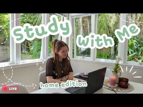 Live Study with Me 5 hours | Pomodoro 50/10 | Physics PhD with ADHD | real nature sounds