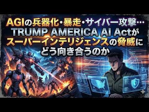 AGIの兵器化・暴走・サイバー攻撃…TRUMP AMERICA AI Actがスーパーインテリジェンスの脅威にどう向き合うのか