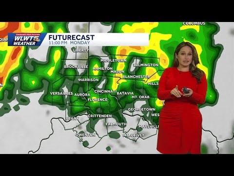 Rain and storms roll in late Monday for Greater Cincinnati
