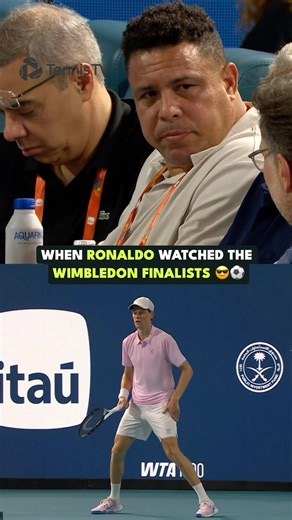 When Ronaldo Watched The Wimbledon Finalists 🇧🇷👀