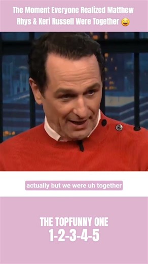 The Moment Everyone Realized Matthew Rhys & Keri Russell Were Together 😄 #shrots #viral #funny