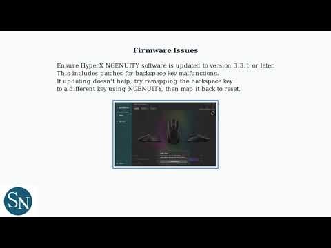 How to Fix HyperX Keyboard Backspace Not Working – Key Mechanism & Firmware Fix Guide