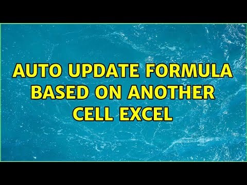 auto update formula based on another cell excel (2 Solutions!!)