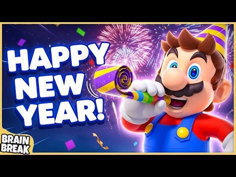 New Years Brain Break Party | New Years Brain Break Movement Games for Kids | GoNoodle Inspired