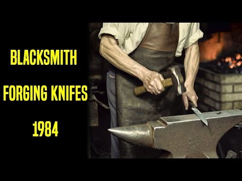 Watch a master BlackSmith Forge a kitchen knife in 1984