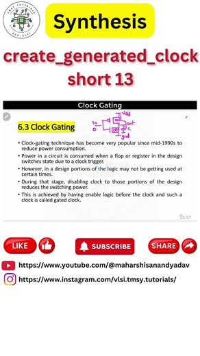create generated clock | short 13 | create_generated_clock | #sdc #constraints #synthesis #sta