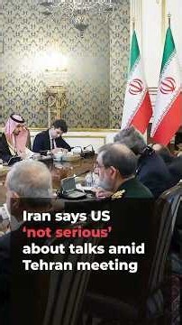 Iran says US ‘not serious’ about talks amid Tehran meeting | AJ #shorts
