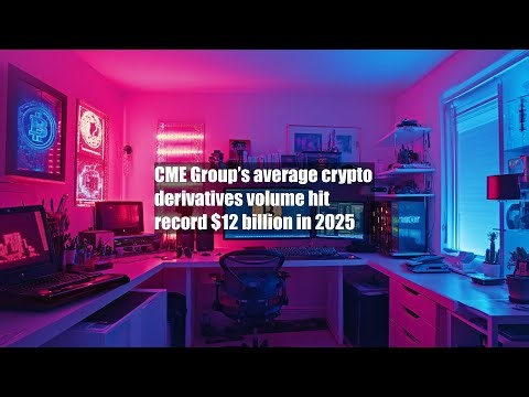 CME Group’s average crypto derivatives volume hit record $12 billion in 2025