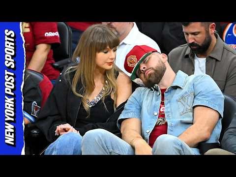 Travis Kelce hypes up fans with a beer chug during playoff Game 3