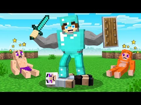 Minecraft But I Beat Up My Friends...