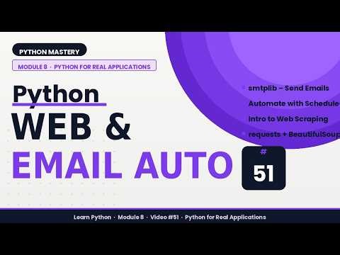 Python Web Automation | Email Sending & Browser Automation (Selenium) | HNM Technologies