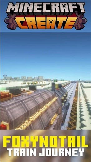 A beautiful Train Ride in Minecraft Create Mod #minecraft