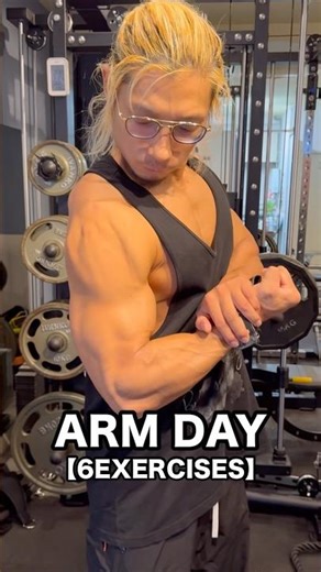 6 recent arm workouts! Arm day (6 exercises) #shorts #muscletraining #fitness