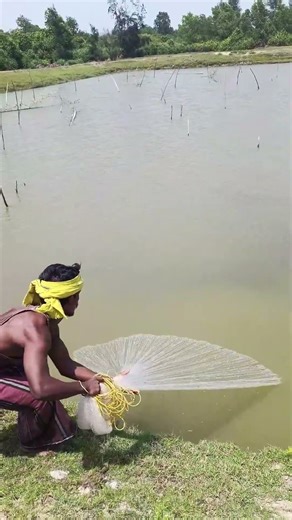 Net fishing whole process