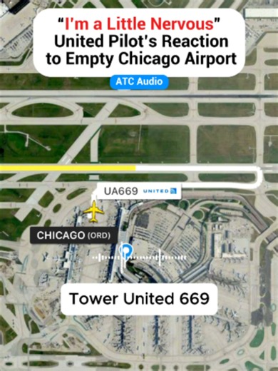 “I’m a Little Nervous” United Pilot’s Reaction to Empty Chicago Airport