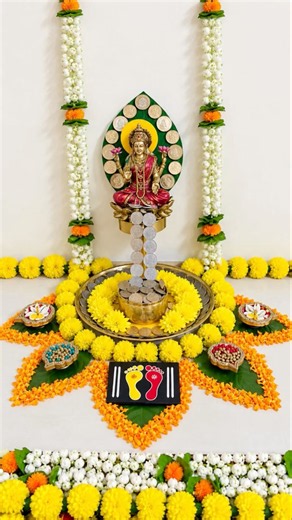 Dhanteras diy / Laxmipujan decoration ideas #laxmipuja #diwalidecoration #dhanteras #diwalishorts