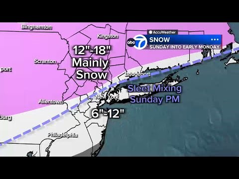 Heavy snow falling across NYC, Tri-State | Updated forecast