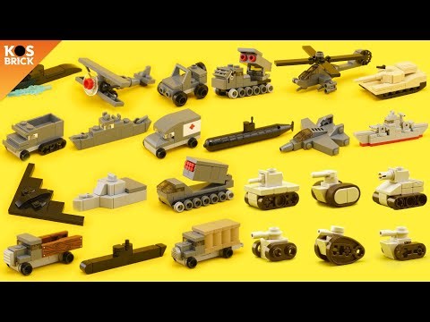 Lego Military Mini Vehicles Compilation - Part 5-8 (Tutorial)