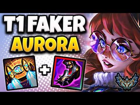 T1 Faker Aurora vs Ahri [ MID ] Patch 26.9 Korea Challenger 1922 LP