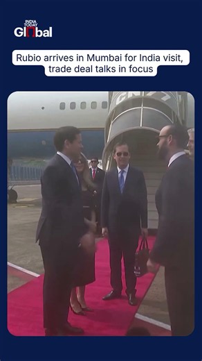 Marco Rubio Lands In Mumbai For India Visit, Trade Talks And Russian Oil Purchases On Agenda #shorts